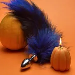 Blue fox-Tail butt plug Anal Toys BDSM Toys Butt Plugs