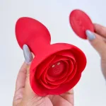 Rose vibrating plug-Rose anal vibrator Anal Toys Vibrators Rose Vibrators