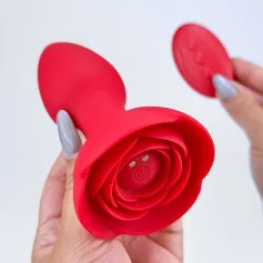 Rose vibrating plug-Rose anal vibrator Anal Toys Vibrators Rose Vibrators