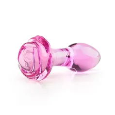 Rose butt plug-Glass butt plug Anal Toys Dildos Butt Plugs