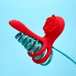 Connection dual romance-Rose vibrating cock ring Vibrators Rose Vibrators