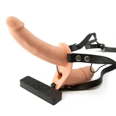 Vibrating double thruster-Double sided vibrating strap on Dildos Strap on harnesses Vibrators Strap On Harnesses