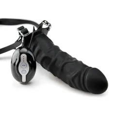 Vibrating hollow strap-on-Hollow strap on Anal Toys Dildos Strap on harnesses Vibrators Strap On Harnesses