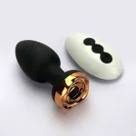 Excitator de trandafir auriu-Vibrator anal Rose Jucării anale Vibratoare Rose Vibratoare