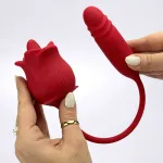Dual bloom-Dual rose vibrator Vibrators Rose Vibrators