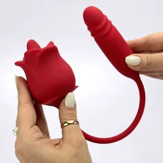 Dual bloom-Dual rose vibrator Vibrators Rose Vibrators