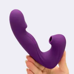 Triple pleasure-Licking dual vibrator Vibrators Rabbit Vibrators