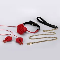 Rose submission-Rose ball gag BDSM Toys Vibrators Ball Gags