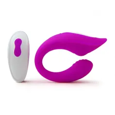 Bon curl-C shaped vibrator with remote Vibrators Couples Vibrators