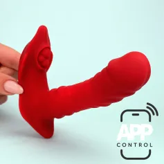 Connection dolce-Wearable thrusting vibrator Vibrators Panty Vibrators