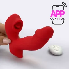 Connection secret tongue-Wearable thrusting vibrator Vibrators Panty Vibrators