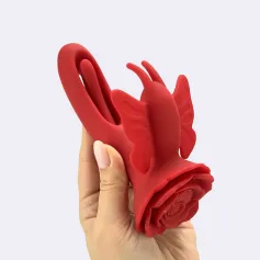 Fluttering wings-Rose rabbit vibrator Vibrators Rose Vibrators
