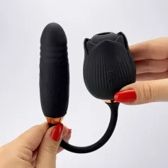 Dual rose-Dual rose vibrator Vibrators Rose Vibrators