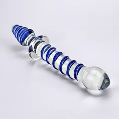 Magic duo swirl-Double ended glass dildo Anal Toys Dildos Glass Dildos