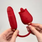 Rose passion-Dual rose vibrator Vibrators Rose Vibrators