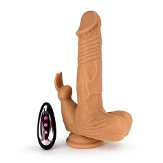 Realistic thrusting bunny-Thrusting dildo vibrator Dildos Vibrators Thrusting Vibrators