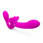 Butterfly share-Vibrating strapless strap on Anal Toys Dildos Vibrators Strapless Strap Ons
